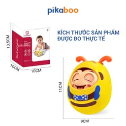 Thumbnail Đồ chơi lật đật con vật Pikaboo và âm thanh vui nhộn, chất liệu an toàn cho bé 4