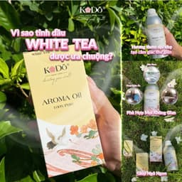 Thumbnail Tinh Dầu Nước Hoa KODO White Tea Hương Trà Trắng Làm Thơm Phòng, Không Gian, Quần Áo - Classic - 10/50/100ml 2