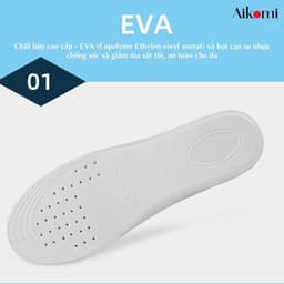 Thumbnail Lót giày cao su tăng chiều cao, độn đế tăng 1,5-3cm AIKOMI L13 cả bàn đàn hồi thoáng khí 2
