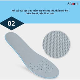Thumbnail Lót giày cao su tăng chiều cao, độn đế tăng 1,5-3cm AIKOMI L13 cả bàn đàn hồi thoáng khí 3