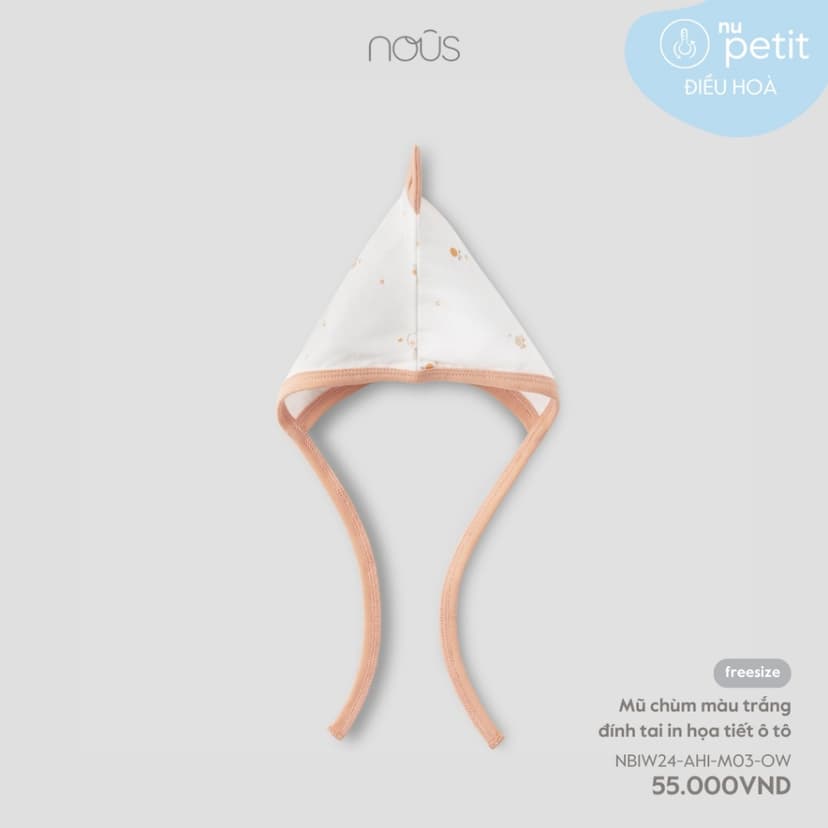 Ảnh Phụ kiện sơ sinh Nous - 1 đôi bao tay bao chân / 1 mũ sơ sinh Nous (newborn / sơ sinh / NB) 2