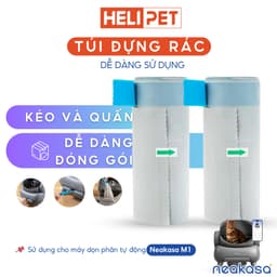 Thumbnail Túi rác dùng cho máy dọn phân mèo NEAKASA M1 dễ dàng kéo khoá túi rác - HELIPET 1