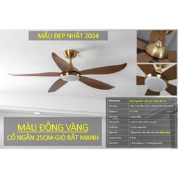 Thumbnail Quạt Trần Đẹp | Quạt Trần Đèn Gió Mạnh LGFAN669 | Quạt Trần Chung Cư Cổ Ngắn 25cm 3