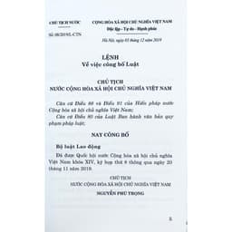 Thumbnail Sách - Bộ Luật Lao Động (Hiện Hành) 1