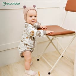 Thumbnail Bodychip sơ sinh cho bé Ualarogo áo liền quần 0-12 tháng tuổi vải Cotton thông thoáng dễ thay bỉm 3552 4