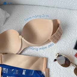 Thumbnail Áo Ngực BECHIPI Không Dây Cúp Ngang Quây Ngang Bralette AL1005 4