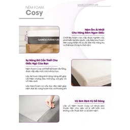 Thumbnail NỆM MEMORY FOAM Cao Cấp SAMICK COSY của Hàn Quốc - Nệm êm và thoáng mát 4