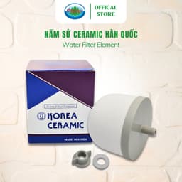 Thumbnail Nấm Sứ Ceramic Ohiama Water Filter Element Hàn Quốc Chính Hãng - Bộ Phụ Kiện Bình Lọc Nước Uống 2