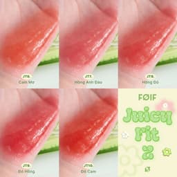 Thumbnail [Ver 2] Son Tint Bóng Thuần Chay, Ẩm Mọng, Bền Màu FOIF Juicy Fit Tint 3g 2