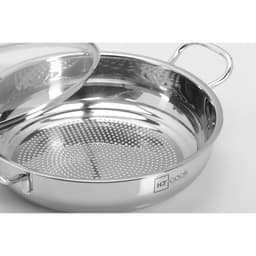 Thumbnail Nồi lẩu inox 1 đáy cao cấp Fivestar H.T Cook nắp kính 22cm - 30 cm dùng được bếp từ , gas , hồng ngoại 2