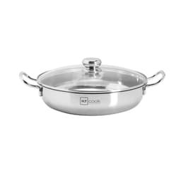 Thumbnail Nồi lẩu inox 1 đáy cao cấp Fivestar H.T Cook nắp kính 22cm - 30 cm dùng được bếp từ , gas , hồng ngoại 3