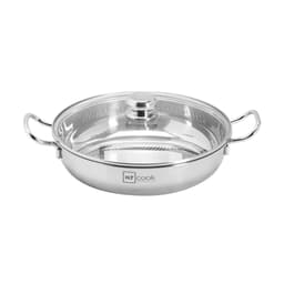 Thumbnail Nồi lẩu inox 1 đáy cao cấp Fivestar H.T Cook nắp kính 22cm - 30 cm dùng được bếp từ , gas , hồng ngoại 1