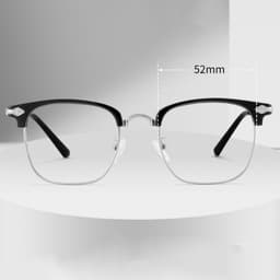 Thumbnail Gọng kính cận thời trang nam nữ ANDU dáng brownline chống tia UV chất liệu kim loại cao cấp - 9558 2