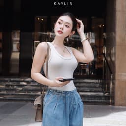 Thumbnail Áo thun ba lỗ KAYLIN form Basic chất vải thun gân co giản phong cách thoải mái - N2006 2