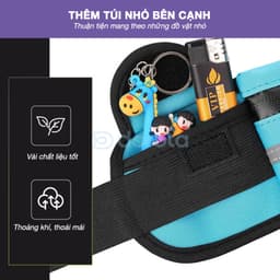 Thumbnail Túi chạy bộ nam nữ chống nước đeo bụng đựng điện thoại, chai nước có thêm lỗ luồn tai nghe và cái chìa khoá TDH 3