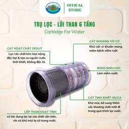 Thumbnail Trụ Lọc, Lõi than 6 Tầng Ohiama Cartridge For Water Hàn Quốc - Bộ Phụ Kiện Cho Bình Lọc Nước Uống 2