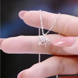 Thumbnail Dây chuyền bạc CDE bông tuyết Snowflakes Necklace Silver CDE6065SV - Dây chuyền nữ bạc S925 4