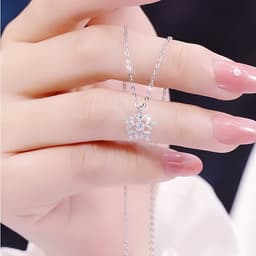 Thumbnail Dây chuyền bạc CDE bông tuyết Snowflakes Necklace Silver CDE6065SV - Dây chuyền nữ bạc S925 3