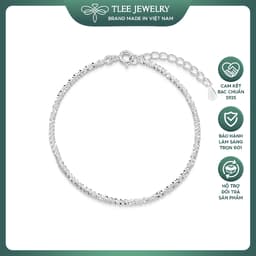 Thumbnail Lắc tay bạc nữ TLEE dây xù bắt sáng lấp lánh TLEE JEWELRY LT0100 1