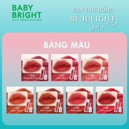 Thumbnail Son Tint Bóng Baby Bright Rejulight Jelly Tint Giúp Đôi Môi Mềm Mượt, Căng Bóng 3g 3
