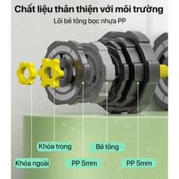 Thumbnail Bộ Tạ Tay Đa Năng Điều Chỉnh 3 In 1 (20kg) Thế Hệ Mới Đại Nam Sport + Tặng Găng Tay,Kìm Bóp 2