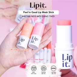 Thumbnail Mặt Nạ Môi Dạng Thỏi LIP IT Feel'in Good Lip Mask Stick Hỗ Trợ Dưỡng Môi Sáng Màu, Mờ Thâm 5.5g 4