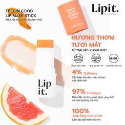 Thumbnail Mặt Nạ Môi Dạng Thỏi LIP IT Feel'in Good Lip Mask Stick Hỗ Trợ Dưỡng Môi Sáng Màu, Mờ Thâm 5.5g 2