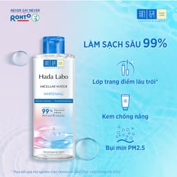 Thumbnail Combo làm sạch dưỡng trắng: Sữa rửa mặt Hada Labo Perfect White Tranexamic Acid+ Nước tẩy trang dưỡng trắng 240ml 4