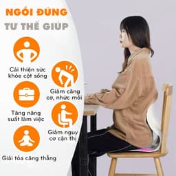Thumbnail Ghế Công Thái Học Chống Gù Lưng, Ghế Văn Phòng Giúp Ngồi Thẳng Lưng Phù Hợp Trẻ Em Sinh Viên Người Làm Việc Hãng Amalife 4