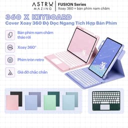 Thumbnail Bao da bàn phím bluetooth xoay 360 AstroMazing có Trackpad dành cho iPad 1