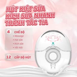 Thumbnail Máy Hút Sữa Không Dây Kamidi Smart Máy Hút Sữa Rảnh Tay 4 chức năng kèm 12 cấp độ 4