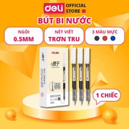 Thumbnail Bút Bi Nước Văn Phòng Deli Chính Hãng Ngòi 0.5mm Nét Viết Trơn Tru Mực Ra Đều Phù Hợp Ghi Chép 1