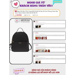 Thumbnail Balo Nữ Mini Thời Trang MICOCAH Đi Học Đi Chơi Phong Cách Hàn Quốc Sang Chảnh MC19 (KÈM HỘP) 2