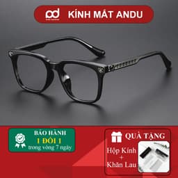 Thumbnail Gọng kính cận thời trang nam nữ ANDU dáng vuông chống tia UV chất liệu titanium cao cấp - 72318 1