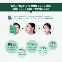 Thumbnail Mặt nạ giảm mụn Caryophy Portulaca Mask Sheet 22g 1 miếng 3