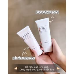 Thumbnail Sữa rửa mặt dưỡng da Lanci Sakura Cleanser hỗ trợ cấp ẩm làm trắng da mặt 100g K Naturals 4