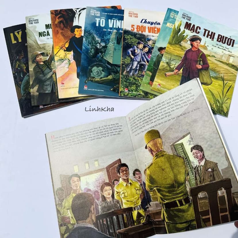 Ảnh Những Anh Hùng Trẻ Tuổi (Lẻ tập sách tranh - sách chữ hồi ký) Kim Đồng 2
