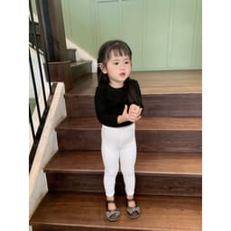Thumbnail Quần Legging Bé Gái Dáng Dài Chất Zip Co Dãn 4 Chiều Sành Điệu, Mặc 4 Mùa - BabyBoo - Pibo Store 3