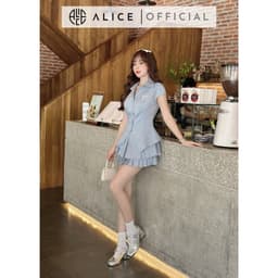 Thumbnail Set Áo Cổ Đức Ngắn Tay Và Chân Váy Xếp Ly ALICE Thiết Kế Chiết Eo Tôn Dáng Phong Cách Trẻ Trung S645 2