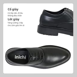 Thumbnail Giày công sở oxford da thời trang INICHI G1221 đế cao su 2 tầng có may đế 2