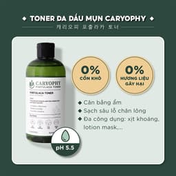 Thumbnail Toner da dầu mụn Caryophy Portulaca Hàn Quốc cấp ẩm ngừa mụn không cồn 300ml 3