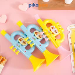 Thumbnail Kèn thổi cho bé Pikaboo, kèn đồ chơi có âm thanh vang, chất liệu nhựa dày dặn nhẵn mịn an toàn 2