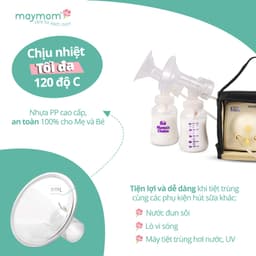 Thumbnail Phễu Hút Sữa Maymom Myfit, Phụ Kiện Thay Thế Máy Vắt Sữa Medela, Spectra, Avent, Unimom, Rozabi, Cimilre (1 cái) 3