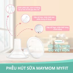 Thumbnail Phễu Hút Sữa Maymom Myfit, Phụ Kiện Thay Thế Máy Vắt Sữa Medela, Spectra, Avent, Unimom, Rozabi, Cimilre (1 cái) 4
