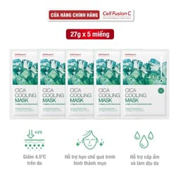 Thumbnail Mặt Nạ Dưỡng Da Hạ Nhiệt Giảm Mụn Cell Fusion C Cica Cooling Mask 1