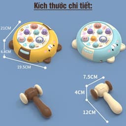 Thumbnail Đồ chơi đập chuột bằng cho bé xoay 360 độ BBT Global 3