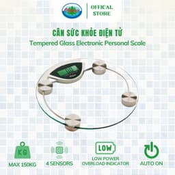 Thumbnail Cân Sức Khỏe Điện Tử Cá Nhân Kính Cường Lực Ohiama Tempered Glass Electronic Personal Scale HM DB007 2
