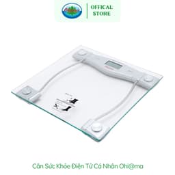 Thumbnail Cân Sức Khỏe Điện Tử Cá Nhân Kính Cường Lực Ohiama Tempered Glass Electronic Personal Scale HMB-008 2