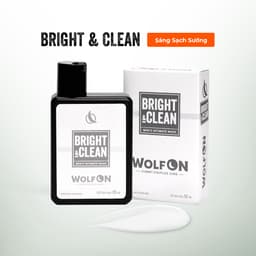 Thumbnail Dung Dịch Vệ Sinh Nam Giới Wolf ON Bright & Clean Dưỡng Sáng 1% Niacinamide Sạch Thơm Nam Tính 95ml 1