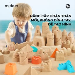 Thumbnail Cát động lực cho bé Mideer an toàn kèm khuôn dụng cụ, cát trọng lực dẻo tạo hình Magic Sand Play 2
